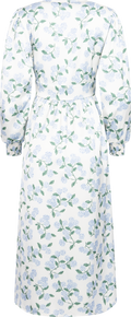 Adelic Long Dress - Blue Hydrangea Print