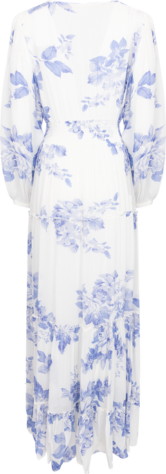 Noor Maxi Dress - Floral Blue