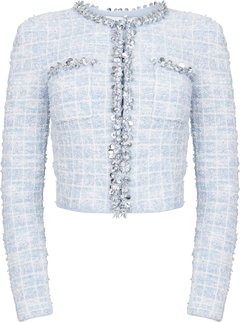 Check Cardigan - Blue