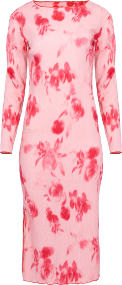 Odaic Dress - Abstract Pink Flower Print