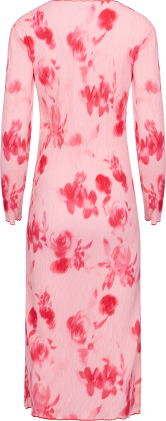 Odaic Dress - Abstract Pink Flower Print