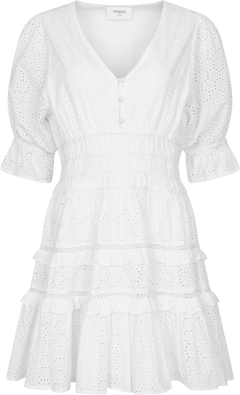 Valeria B Anglaise Dress - White