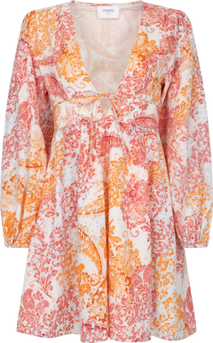 Runa Linen Mini Dress - Pink