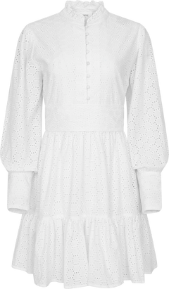 Liv Solid B Anglais Dress - White