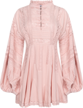 Lita Dress - Pale Mauve Roses