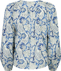 Brea Long Sleeve Blouse - Ciel
