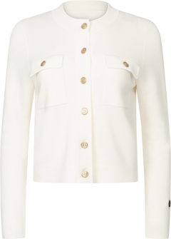 Allie Solid Cardigan - Ecru