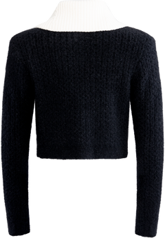 Cashmere Blend Cardigan - Black