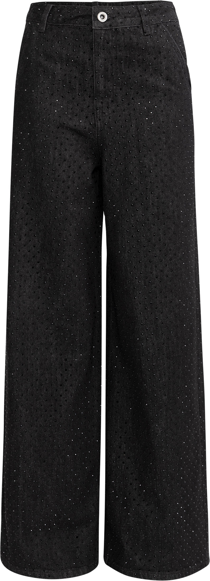Rhinestone Jeans - Black – VILLOID