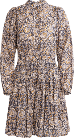 Jeanne Dress - Burnt Blockprint