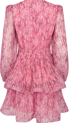 Jade Wave Blurry Stripe Dress - Blurry Pink Lurex Stripe