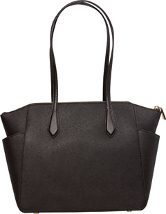 Marilyn Medium Saffiano Leather Tote Bag - Chocolate