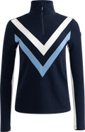Voss Chevron Zipup Women - Navy Blue