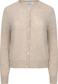 Clara Cashmere Knit Cardigan - Sand Melange