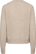 Clara Cashmere Knit Cardigan - Sand Melange