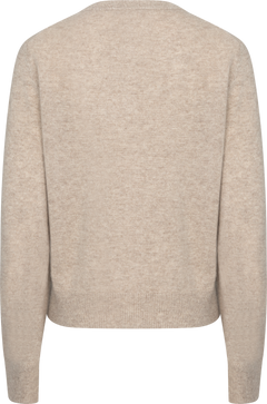 Clara Cashmere Knit Cardigan - Sand Melange