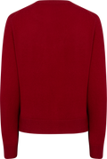 Clara Cashmere Knit Cardigan - Dark Red