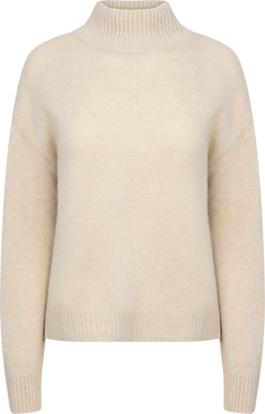Celine Cashmere Sweater - Light Sand Melange