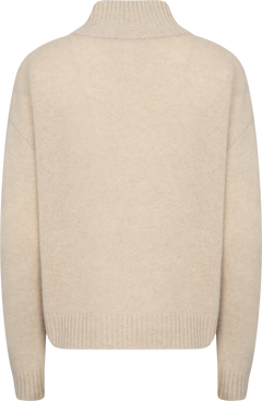 Celine Cashmere Sweater - Light Sand Melange