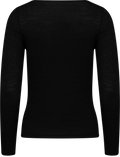 Perfect Line Cashmere Long Sleeve - Black