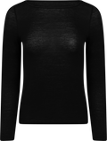 Perfect Line Cashmere Long Sleeve - Black