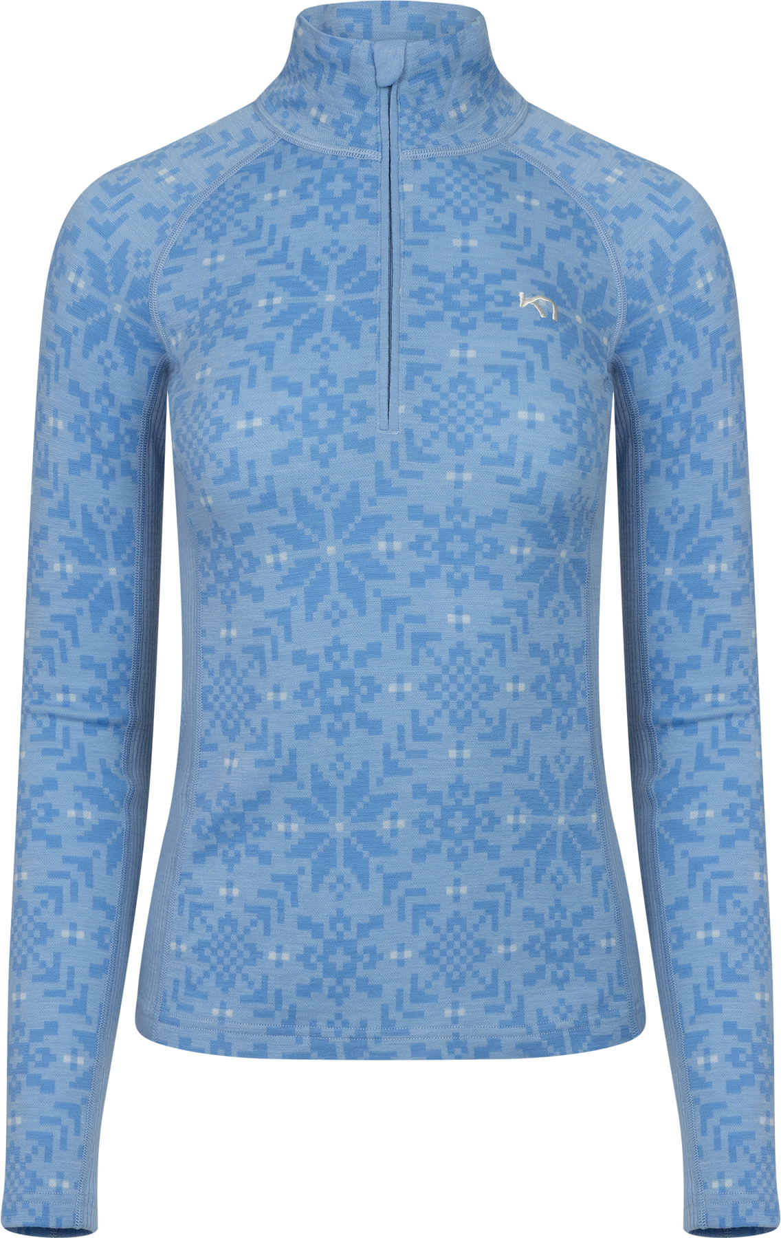 Edith Half Zip - Pastel Light Blue