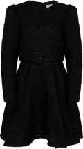 Boucle Belt Dress - Black