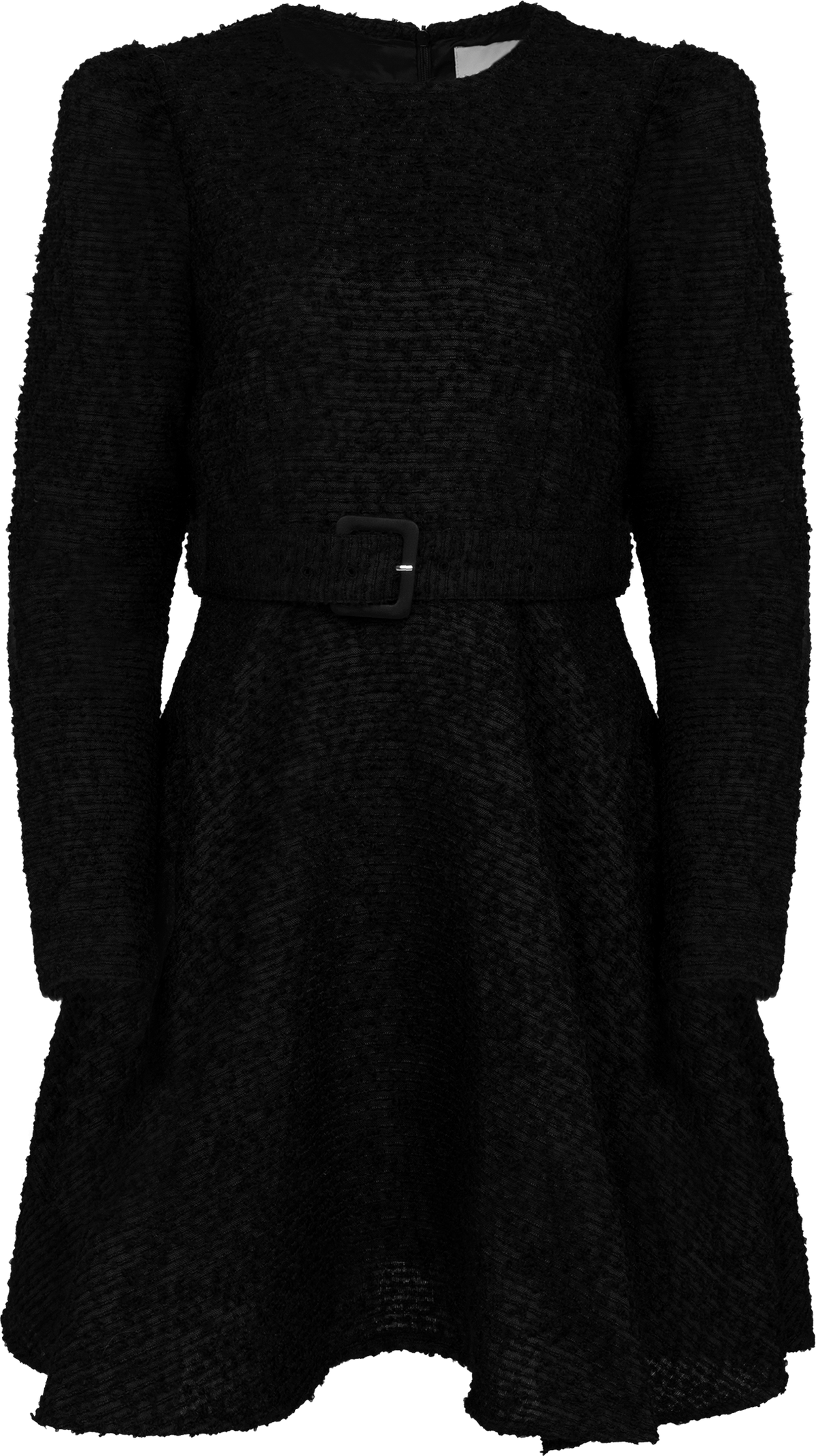 Boucle Belt Dress - Black