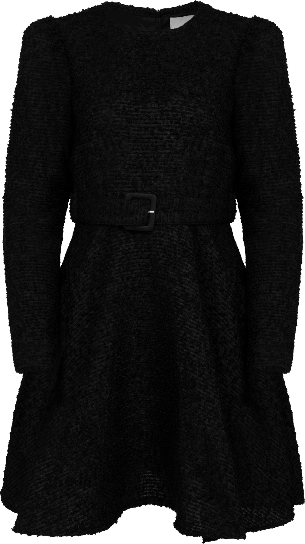 Boucle Belt Dress - Black