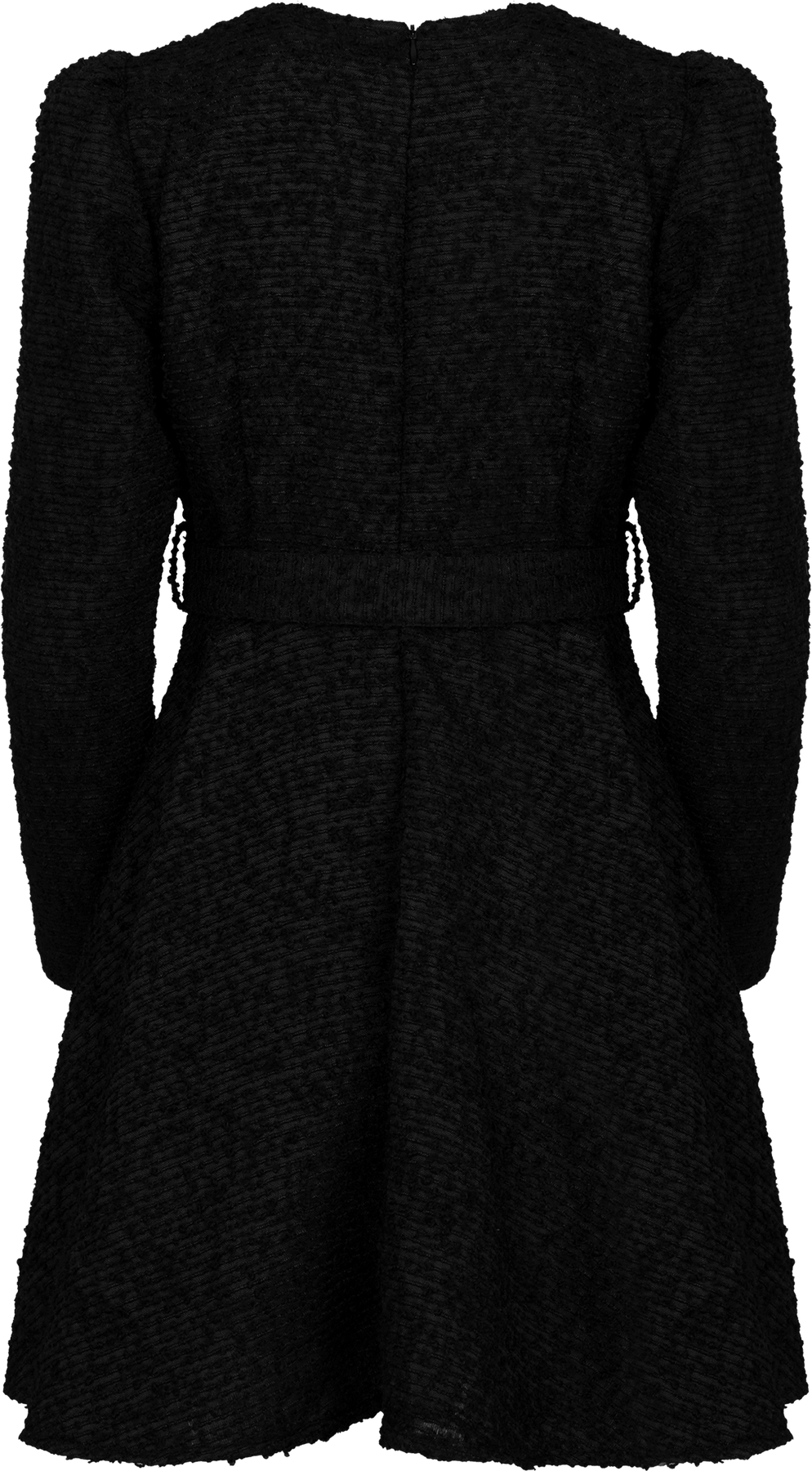 Boucle Belt Dress - Black