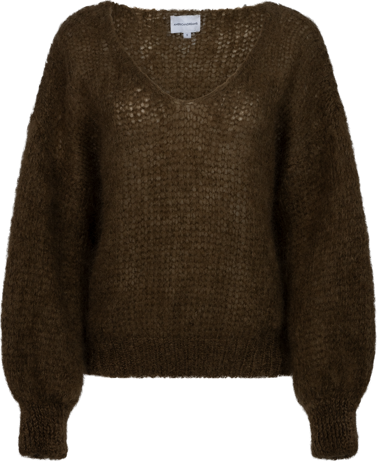Milana Ls Mohair Knit - Cocoa