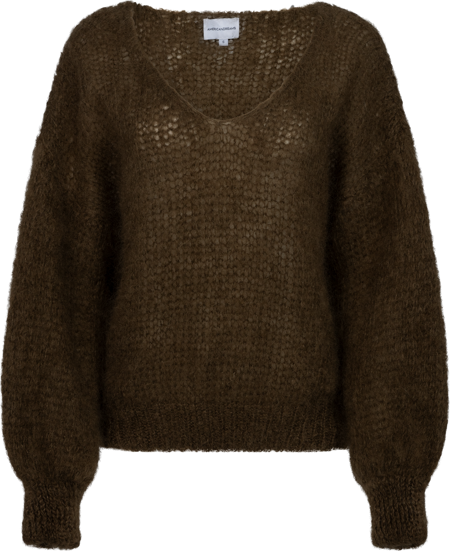 Milana Ls Mohair Knit - Cocoa