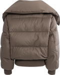 Morgan Puffer Jacket - Grey/Brown