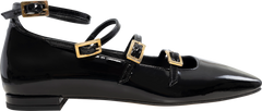 Luke Onix Leather Ballet Flats - Black