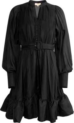 Cupro Mini Dress - Black