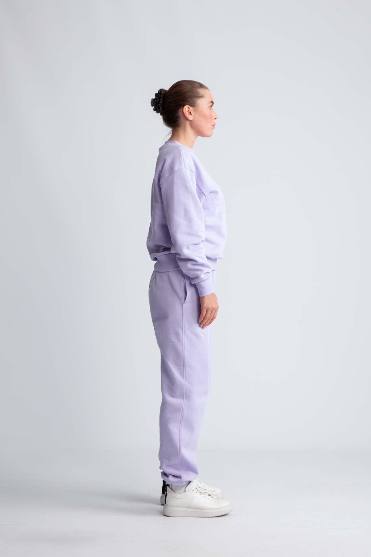 Organic Fitted Crewneck - Lavender