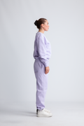 Organic Fitted Sweat Pants - Lavender