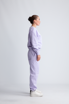 Organic Fitted Sweat Pants - Lavender