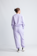 Organic Fitted Sweat Pants - Lavender