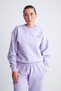 Organic Fitted Crewneck - Lavender