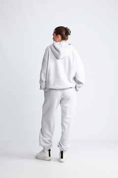 Heavy Sweat Hoodie - Light Grey Melange