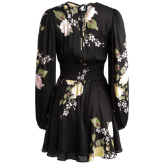 Satin Mini Dress - Vivid Bouquet