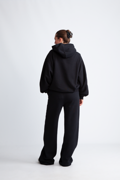 Washed Heavy Sweat Hoodie - Black
