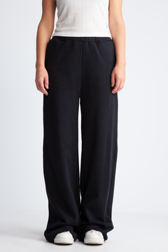 Washed Heavy Sweatpants - Black