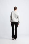 Lisa Hankie Ls Crew Neck Sweat - Light Grey Melange