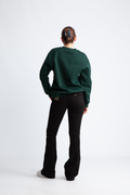 Lisa Hankie Ls Crew Neck Sweat - Scarab