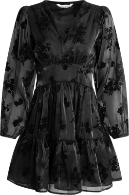 Noor Dress - Shiny Black