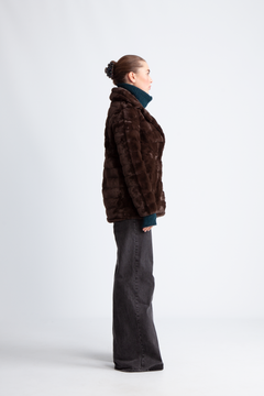 Bailey Faux Fur Coat Short - Dark Brown