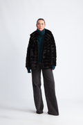Bailey Faux Fur Coat Short - Black