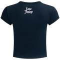 Kiss My Couture Capped Baby Sleeve Tshirt - Black